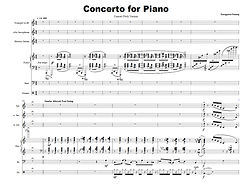 Concerto for Piano score — click to open PDF
